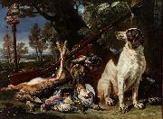 David de Coninck The hunter's trophy with a dog and an owl china oil painting artist